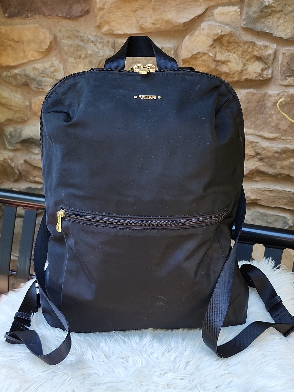 TUMI VOYAGEUR "JUST IN CASE" BLACK NYLON UNISEX BACKPACK